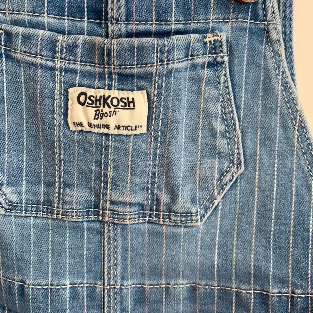 Oshkosh‎ - 18 month, pinstripe bib overalls